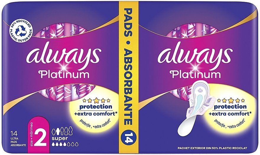 Гигиенические прокладки, 14 шт. - Always Platinum Super Duo — фото N2