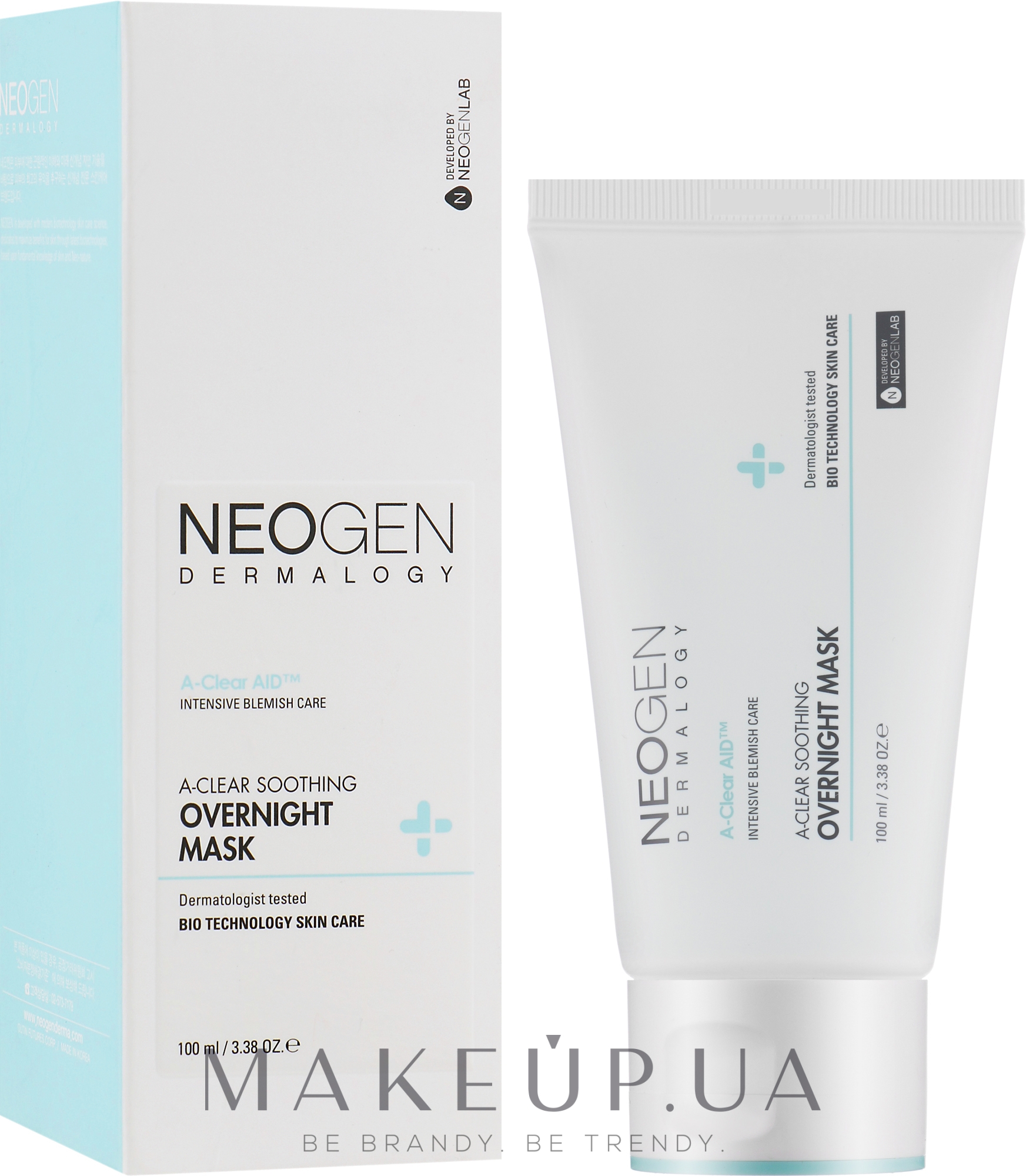 Нічна заспокійлива маска - Neogen Dermalogy A-Clear Soothing Overnight Mask — фото 100ml