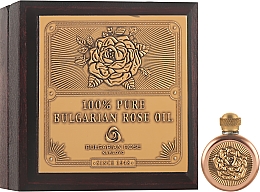 Натуральное масло розы в деревянной коробке - Bulgarian Rose Oil — фото N2