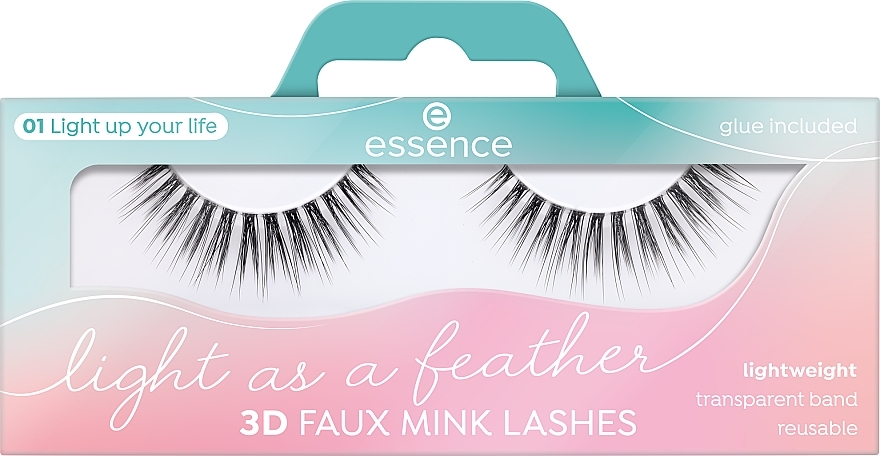 Накладні вії - Essence Light As A Feather 3D Faux Mink Lashes 01 Light Up Your Life — фото N1