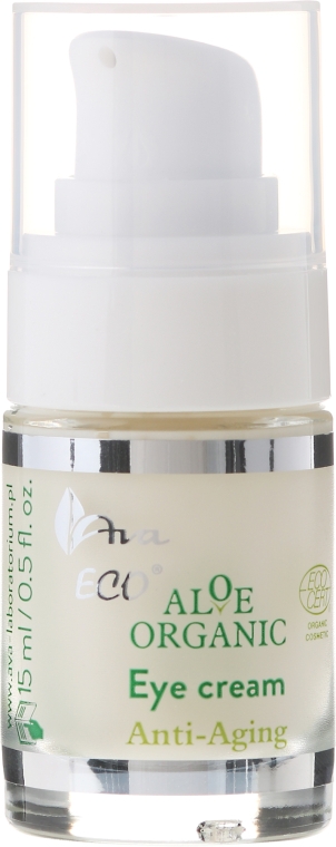 Крем для повік - Ava Laboratorium Aloe Organic Anti Aging Eye Cream — фото N2