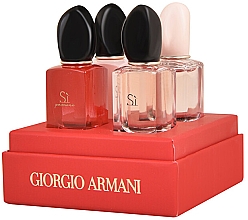 Духи, Парфюмерия, косметика Giorgio Armani Miniatures Si Set - Набор (edt/7ml + edp/3*7ml)