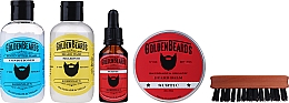 Набор - Golden Beards Starter Beard Kit Surtic (balm/60ml + oil/30ml + shm/100ml + cond/100ml + brush) — фото N2