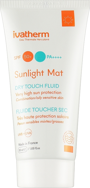 Крем увлажняющий с защитой от солнца - Ivatherm Sunlight Mat Very High Sun Protection SPF 50+