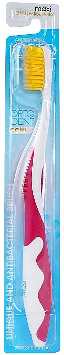 Зубна щітка, червона - Orto-Dent Gold Maxi Toothbrush — фото N1