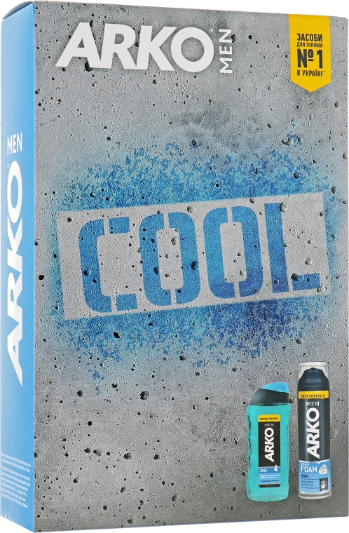 Набор - Arko Men Cool (foam/200ml + sh/gel/250ml)