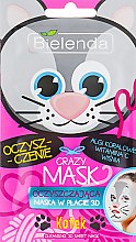 Парфумерія, косметика Тканинна детокс-маска "Кішка" - Bielenda Crazy Mask 3D Cat