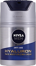 Парфумерія, косметика Антивіковий зволожувальний крем для обличчя з гіалуроновою кислотою - Nivea Men Anti-Age Hyaluron Face Moisturizing Cream SPF 15