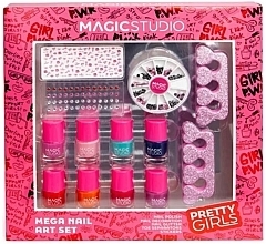 Духи, Парфюмерия, косметика Набор, 5 продуктов - Magic Studio Pretty Girls Mega Nail Art Set