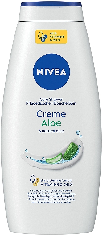 Гель-уход для душа "Крем и алоэ" - NIVEA Creme Aloe Care Shower — фото N1