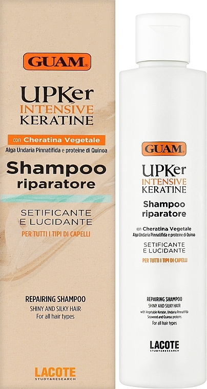 Відновлювальний шампунь для волосся з кератином - Guam UPKer Intensive Keratine Shampoo — фото N2