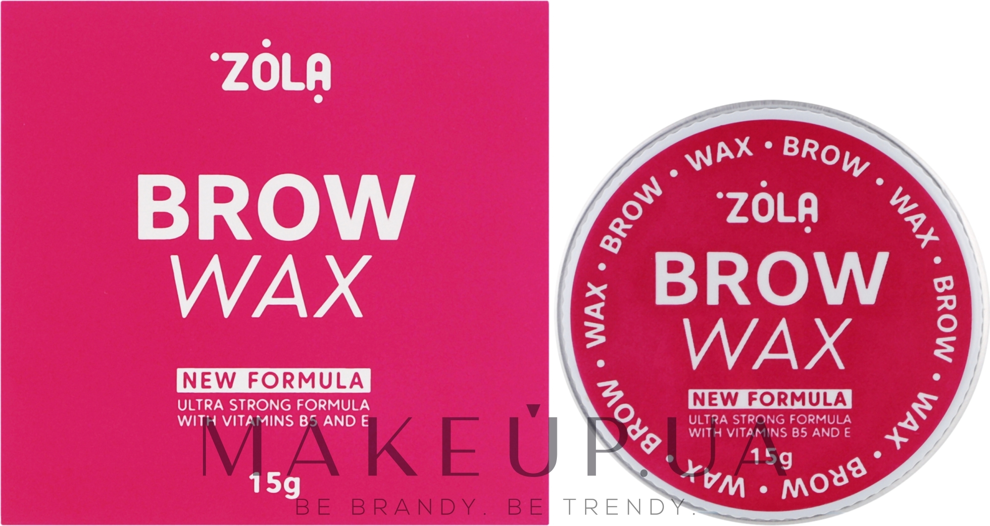 Воск для фиксации бровей - Zola Brow Wax (мини) — фото 15g