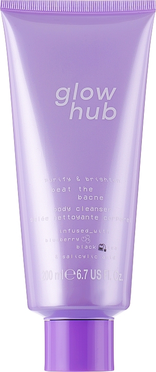 Очищающее средство для тела - Glow Hub Purify & Brighten Beat The Bacne Body Cleanser — фото N1