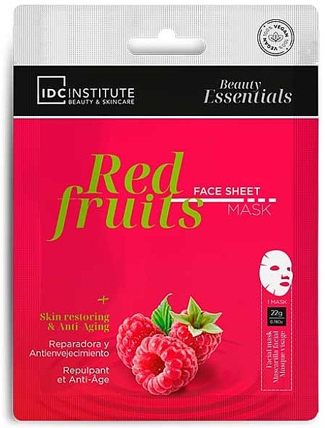 Маска для лица "Красные фрукты" - IDC Institute Red Fruits Ultra Fine Face Mask — фото N1