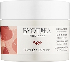 Нічний крем для обличчя з гіалуроновою кислотою - Byothea Skin Care Age Intensive Action Night Cream — фото N1