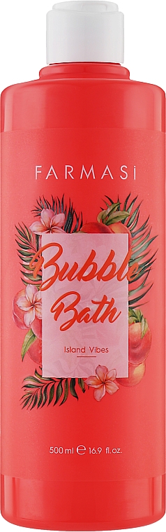 Гель для душа и пена для ванны 2в1 "Райский остров" - Farmasi Island Vibes Bubble Bath — фото N1