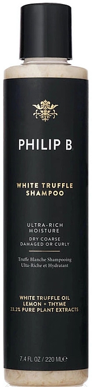 Зволожувальний шампунь з екстрактом білого трюфеля - Philip B White Truffle Shampoo — фото N1