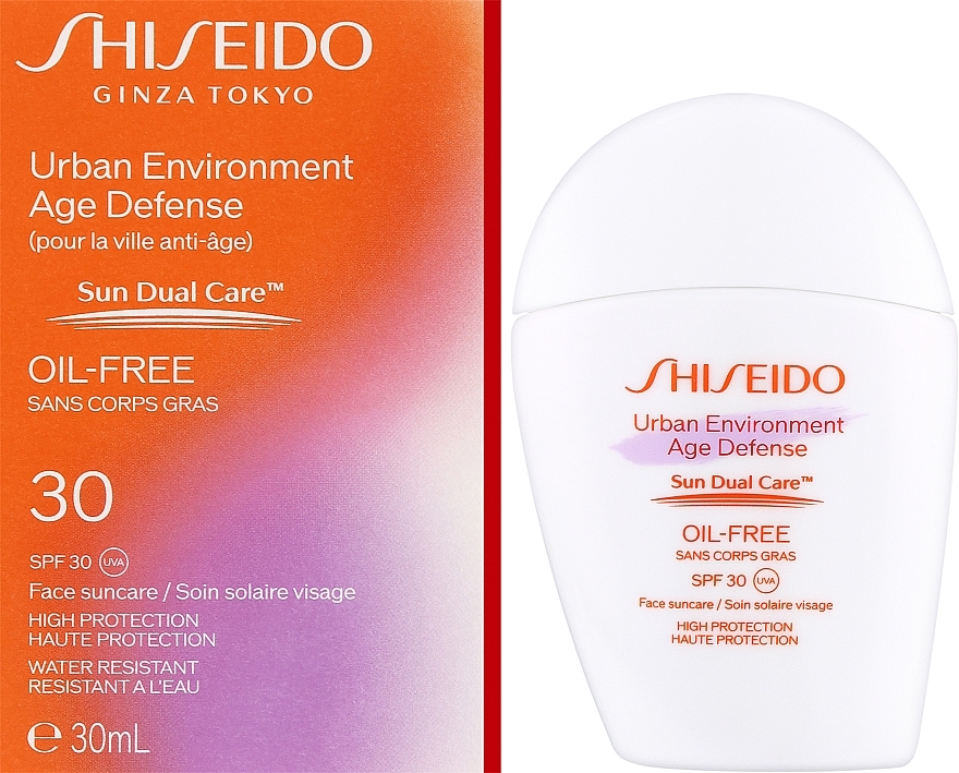 Солнцезащитный крем для лица - Shiseido Urban Environment Age Defense Sun Dual Care SPF 30 UVA — фото N2
