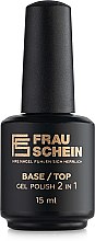 Парфумерія, косметика База і топ 2 в 1 для нігтів - Frau Schein Base/Top Gel Polish 2 in 1