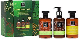 Духи, Парфюмерия, косметика Набор - Apivita Set Supertonic Bath (sh/gel/300ml + b/milk/200ml + shm/250ml)