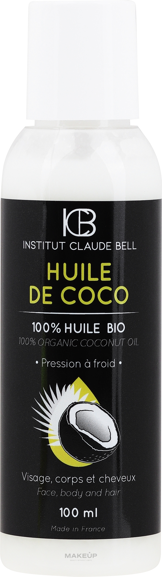 Кокосове масло - Institut Claude Bell Organic Coconut Oil — фото 100ml