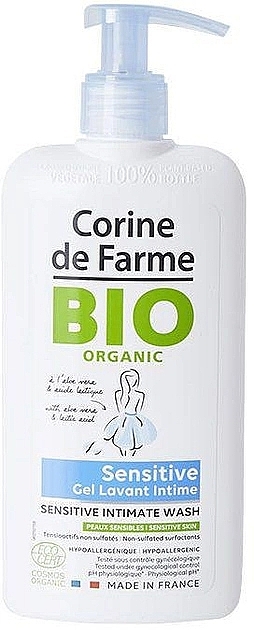 Засіб для інтимної гігієни для чутливої шкіри - Corine De Farme Bio Organic Sensitive Intimate Wash — фото N1