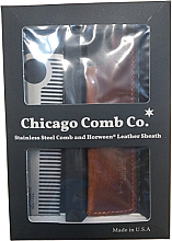 Духи, Парфюмерия, косметика Расческа для волос - Chicago Comb Co Giftbox Model No. 2 RVS + Hoesje