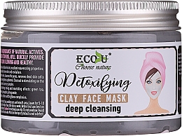 Маска для обличчя "Глибоке очищення" - Eco U Detoxifying Deep Cleansing Clay Face Mask — фото N2