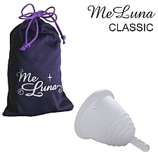 Духи, Парфюмерия, косметика Менструальная чаша с ножкой, размер M, прозрачная - MeLuna Classic Shorty Menstrual Cup Stem