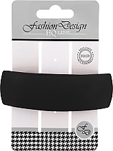 Заколка-автомат для волос "Fashion Design", 28502, глянцевая черная - Top Choice Fashion Design HQ Line  — фото N1