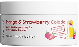 Парфумерія, косметика Масло для тіла з ароматом манго та полуниці - Nacomi Mango And Strawberry Colada Creamy Body Butter