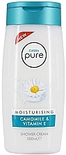 Крем-гель для душу - Cussons Pure Shower Cream Moisturising Camomile & Vitamin E — фото N1