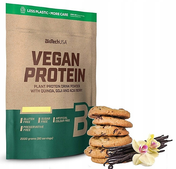 Протеин веганский "Ванильное печенье" - BioTechUSA Vegan Protein — фото N1