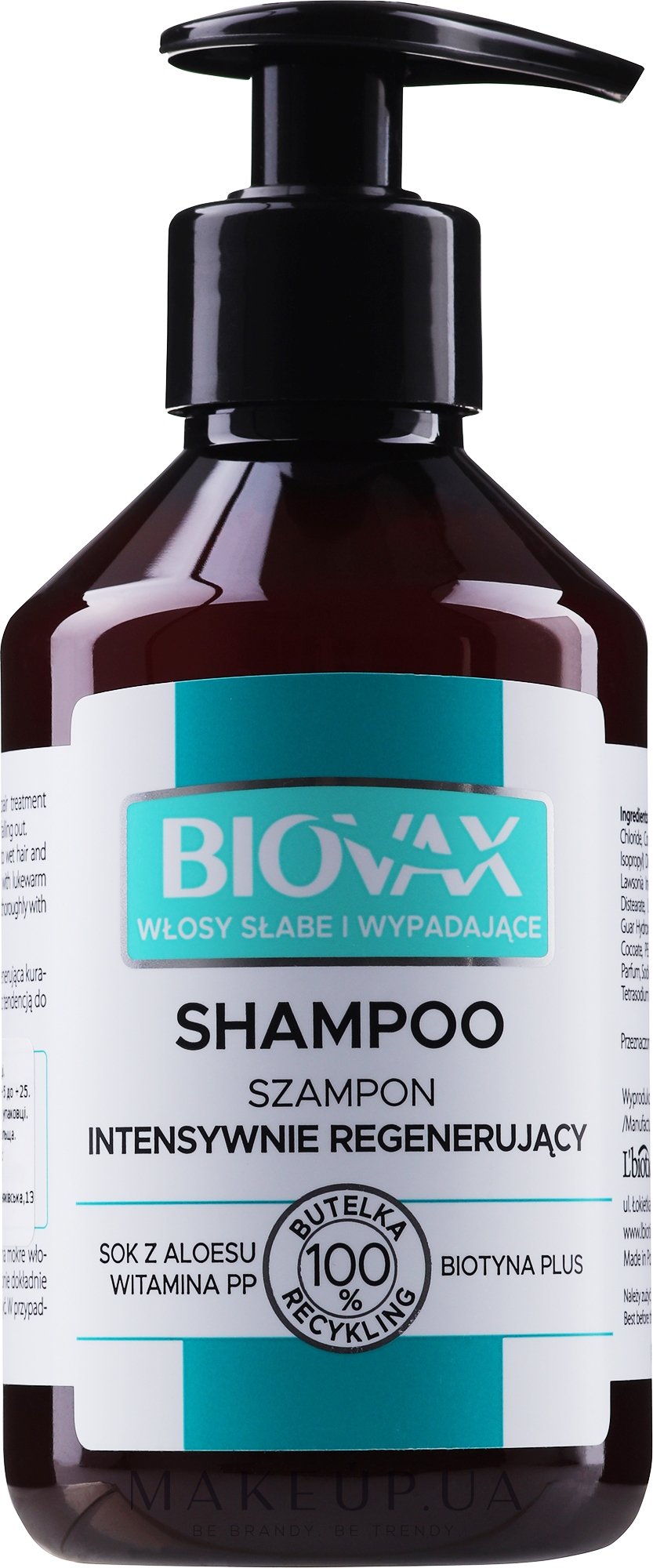 Шампунь от выпадения волос - Biovax Anti-Hair Loss Shampoo — фото 200ml