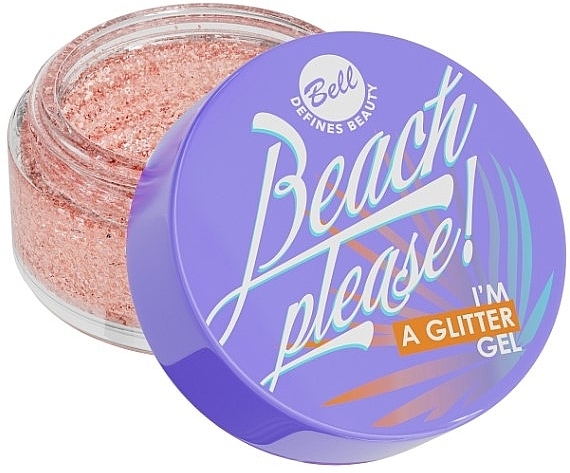 Гелевий хайлайтер для обличчя і тіла - Bell Beach Please I'm a Glitter Gel — фото N1