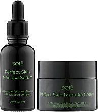 Духи, Парфюмерия, косметика Набор - Soie Perfect Skin Manuka S (cr/50ml + serum/30ml)