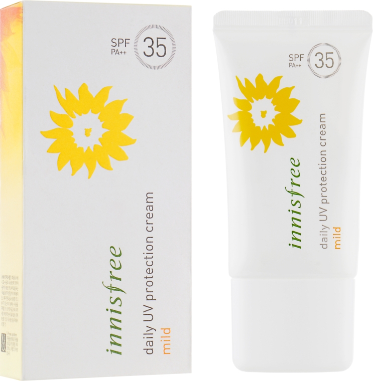 Сонцезахисний крем - Innisfree Daily UV Protection Cream Mild SPF35/PA++