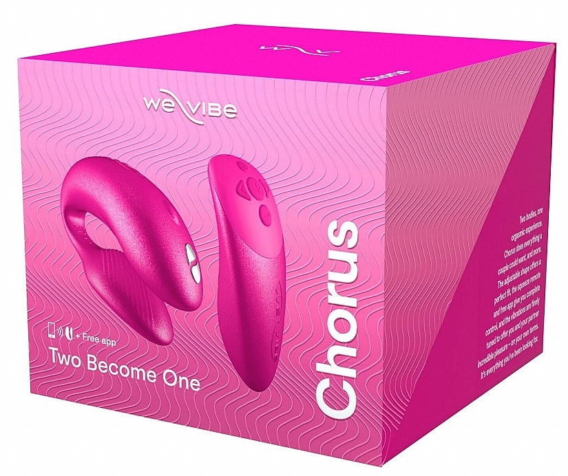Вибратор для пар с дистанционным управлением, розовый - We-Vibe Chorus Cosmic Pink — фото N1