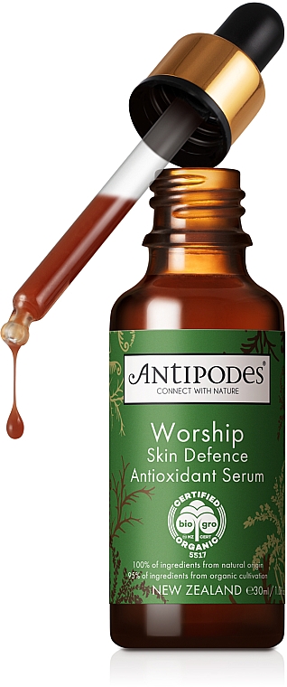 Антиоксидантна сироватка для обличчя - Antipodes Worship Skin Defence Antioxidant Serum — фото N1