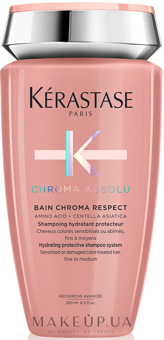 Шампунь-ванна для увлажнения и защиты окрашенных чувствительных и поврежденных тонких волос - Kerastase Chroma Absolu Bain Chroma Respect — фото 250ml