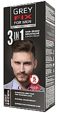 Духи, Парфюмерия, косметика УЦЕНКА Крем-краска для мужчин - Greyfix For Men 3 In 1 Hair Beard Moustache Color Cream *