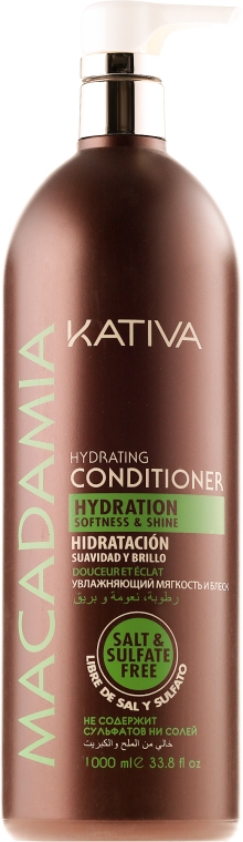 Зволожувальний кондиціонер для нормального та пошкодженого волосся - Kativa Macadamia Hydrating Conditioner — фото N5