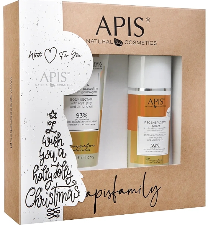 Набор - APIS Professional Wealth Of Honey Gift Set (f/cr/100ml + b/balm/200ml) — фото N1