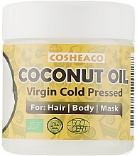 Парфумерія, косметика Кокосове масло для волосся холодного віджиму, нерафіноване - Cosheaco Oils & Butter *