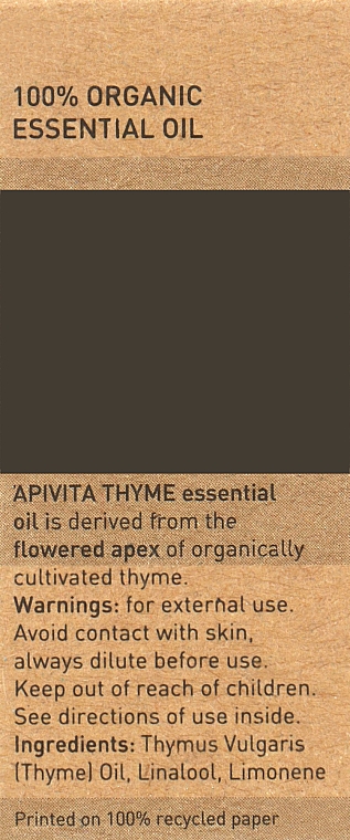 Эфирное масло "Тимьян" - Apivita — фото N3
