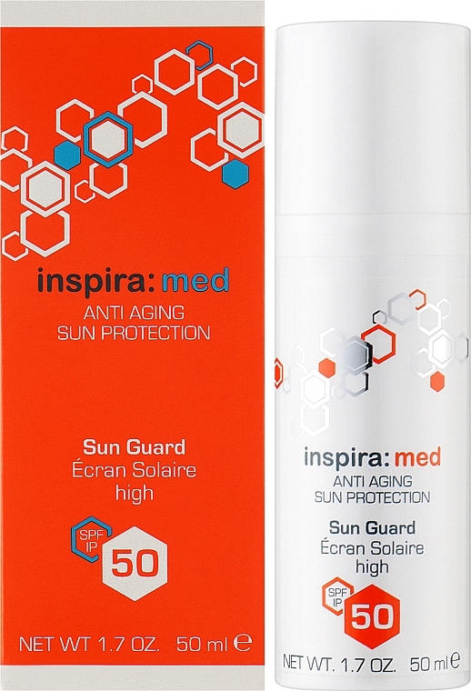 Сонцезахисний anti-age крем SPF 50 - Inspira:cosmetics Med Anti-Aging Sun Guard — фото N4