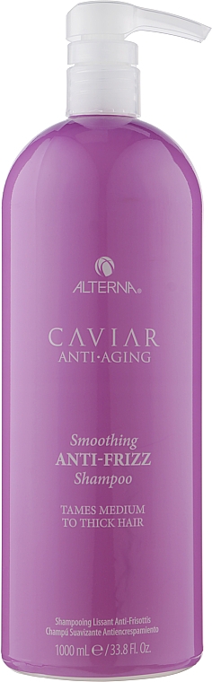 Безсульфатный шампунь для придания волосам гладкости и блеска - Alterna Caviar Smoothing Anti-Frizz Shampoo — фото N1