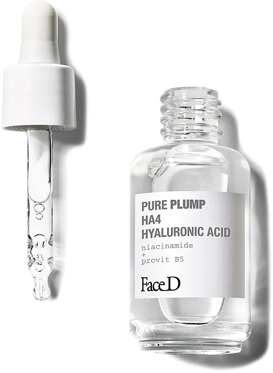 Сироватка для обличчя з гіалуроновою кислотою - FaceD Pure Plump HA4 Hyaluronic Acid — фото N1