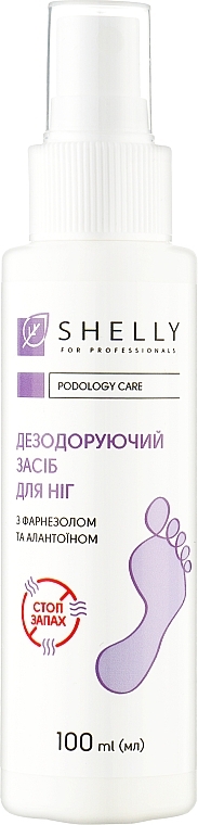 Дезодорирующее средство для ног пролонгированного действия с фарнезолом - Shelly Podology Care