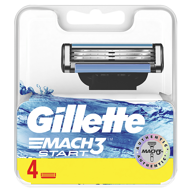 Сменные кассеты для бритья, 4 шт. - Gillette Mach3 Start — фото N2
